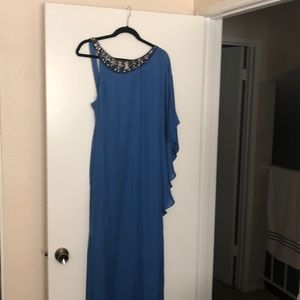 One shoulder BCBG evening gown